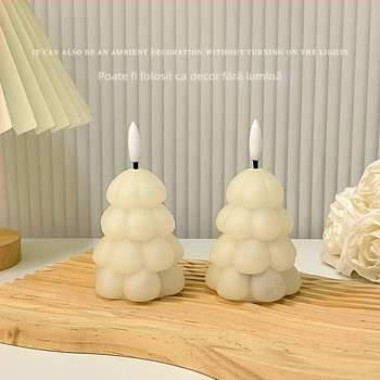 Lampă de Crăciun în formă de brad – lumină de noapte pentru dormitor sau cămin, veioză de noptieră, decor pentru petreceri, cadou pentru cei mai buni prieteni