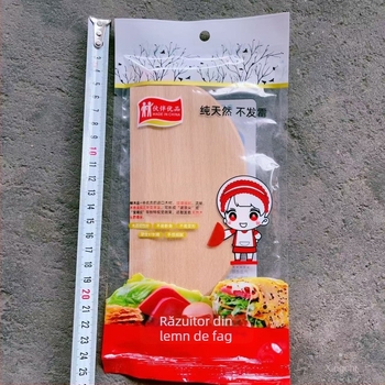 Spatulă din lemn pentru aluat și făină, formă semicirculară