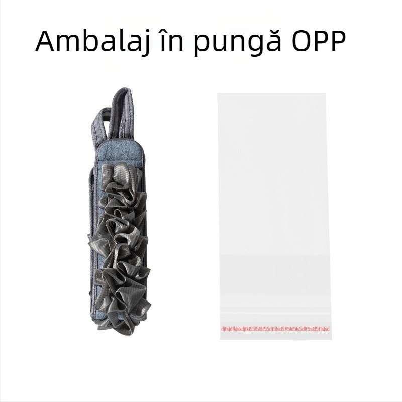 Prosop de exfoliere a spatelui cu curea de tracțiune — exfoliere puternică, nu irită pielea; două în unu: floare de baie și minge cu spumă