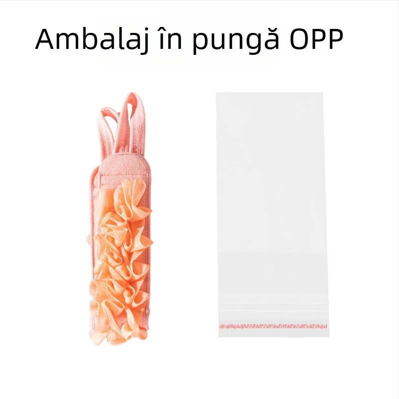 Prosop de exfoliere a spatelui cu curea de tracțiune — exfoliere puternică, nu irită pielea; două în unu: floare de baie și minge cu spumă