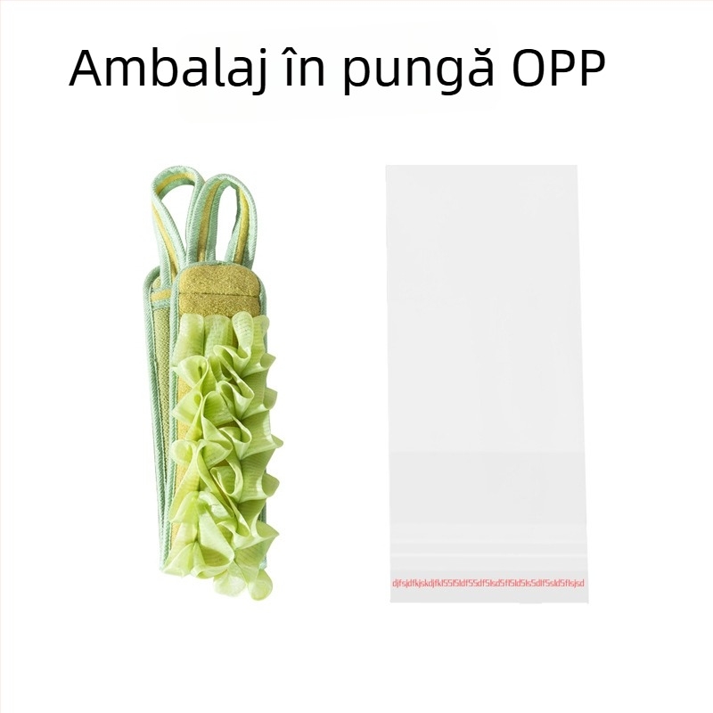 Prosop de exfoliere a spatelui cu curea de tracțiune — exfoliere puternică, nu irită pielea; două în unu: floare de baie și minge cu spumă