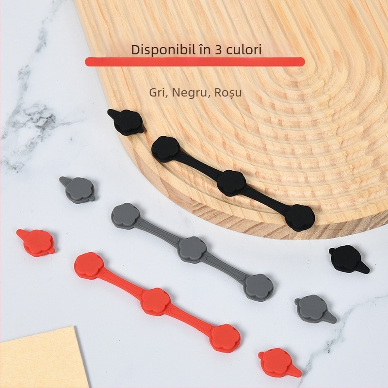 Clip magnetic din siliconă pentru air fryer – fixează hârtia de pergament, rezistență la temperaturi înalte, culoare cobalt