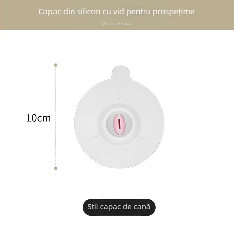 Capac din silicon pentru păstrarea prospețimii, compatibil cu microunde, capac rotund pentru bol, etanșare anti-stropire pentru cutie de prânz