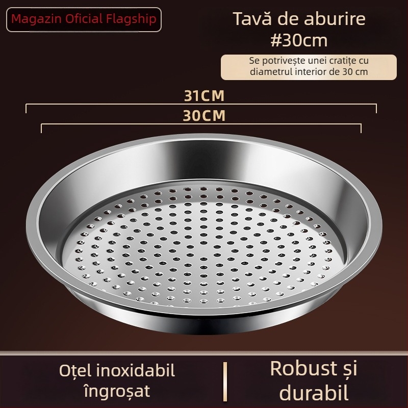 Raft de aburi din oțel inoxidabil pentru bucătărie, grilă de aburi mai groasă, coș de aburi, suport universal