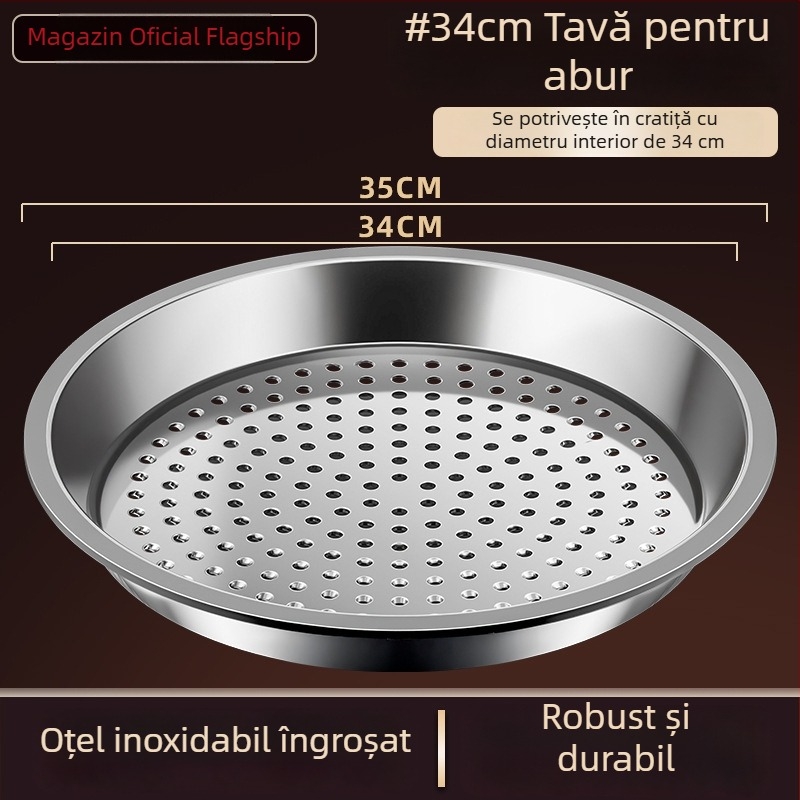 Raft de aburi din oțel inoxidabil pentru bucătărie, grilă de aburi mai groasă, coș de aburi, suport universal