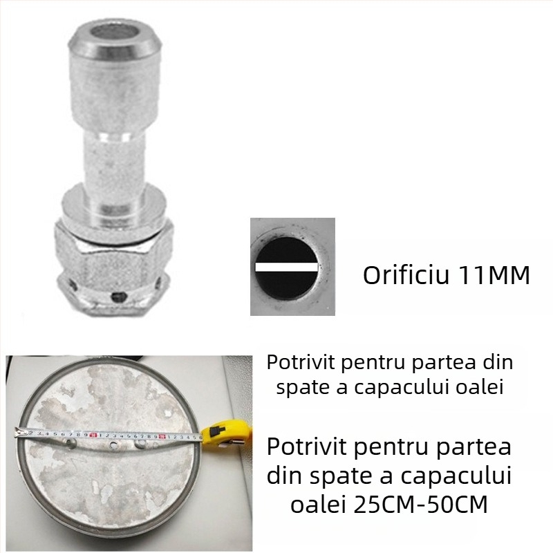 Piese și accesorii pentru oală sub presiune rezistentă la explozie: robinet de limitare a presiunii, supapă de siguranță, conductă de evacuare, capac superior al supapei de eliberare a presiunii