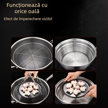 Raft de aburi din oțel inoxidabil, triunghiular, întărit, multifuncțional pentru gătit la abur în bucătărie