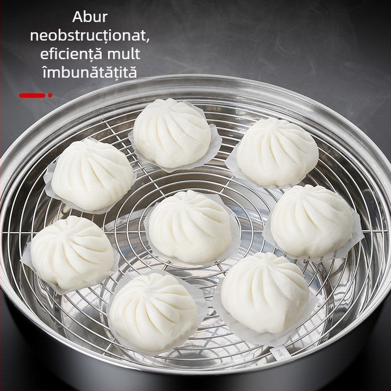 Raft de aburi din oțel inoxidabil, triunghiular, întărit, multifuncțional pentru gătit la abur în bucătărie