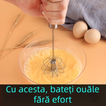 Tel de ouă rotativ din oțel inoxidabil, semi-automat, tip presat, pentru uz casnic