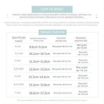 Capac rotund din silicon pentru bol, compatibil cu cuptorul cu microunde, reutilizabil, etanș