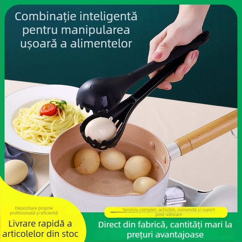 Unealtă de clipare ouă și tăiței, multifuncțional pentru ouă, lingură pentru ouă, bețișor de amestec, clips pentru pâine, lingură pentru tăiței, clip pentru alimente