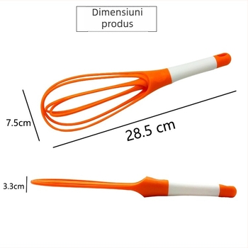 Tel manual rotativ pentru ouă, mixer din plastic pliabil pentru coacere