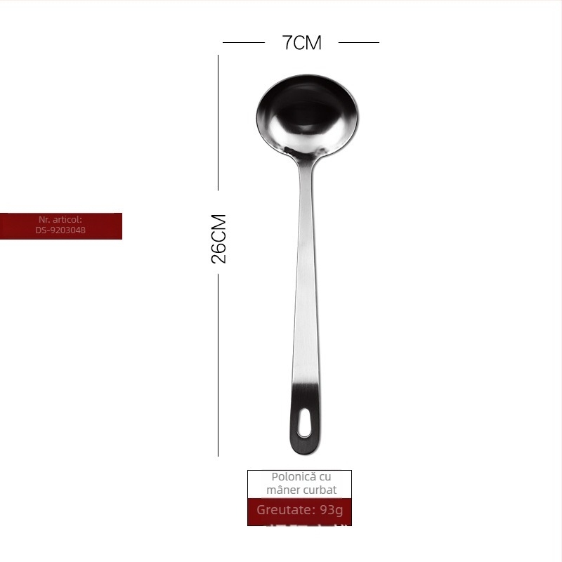 Set de ustensile de bucătărie din oțel inoxidabil: spatule, spatulă pentru prăjit, spatulă pentru tigaie, furculițe pentru carne și lingură de orez