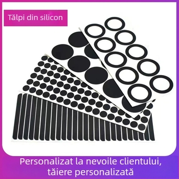 Tălpi din silicon autoadezive, rotunde și pătrate, antiderapante și amortizoare