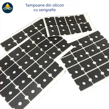 Padă din silicon ignifug, conductivă, cu conductivitate termică, de calitate alimentară, fără miros, ultra groasă, cu bandă adezivă bidirecțională