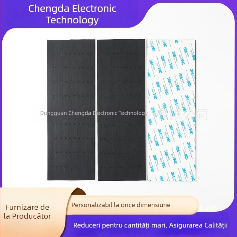 Covoraș din silicon cu structură în plasă, ecologic, fără miros, rezistent la temperaturi înalte, tăiat prin ștanțare și modelat, cu adeziv pe o singură față, 5 mm sau 10 mm