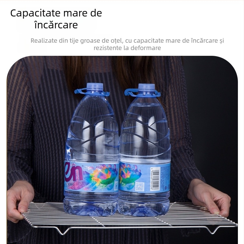 Gril din oțel inoxidabil pentru grătar, tavă pătrată, rețea de răcire pentru produse de patiserie la cuptor, tavă dreptunghiulară, drenaj ulei și apă