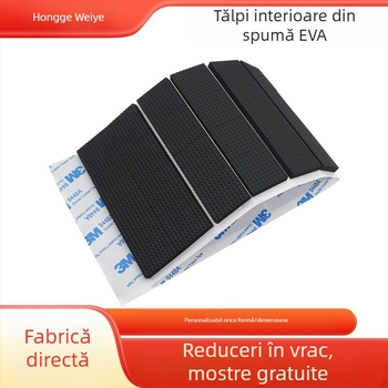 Paduri EVA pentru picioare, cu spate adeziv, antiderapante, absorbție de șocuri, plăci din plasă rezistente la uzură, role din silicon pentru tăiere