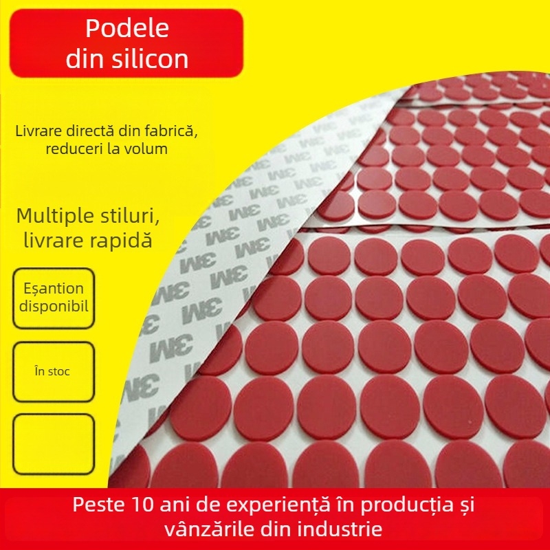 Garnitură din silicon, talpă transparentă din silicon și pernă anti-derapaj cu amortizare