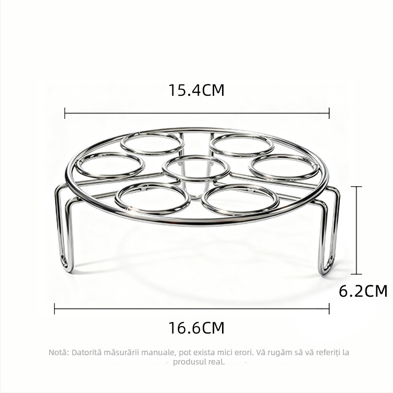 Raft de aburi din oțel inoxidabil, design îngroșat pentru bucătărie, covoraș izolant pentru oale și suport de depozitare pentru aburi