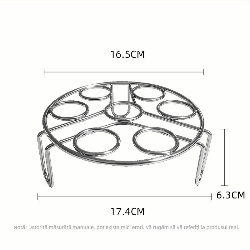 Raft de aburi din oțel inoxidabil, design îngroșat pentru bucătărie, covoraș izolant pentru oale și suport de depozitare pentru aburi