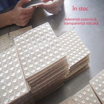 Pere transparente din silicon pentru dulapuri și mobilier — antișoc, silențioase, antiderapante, din cauciuc PVC