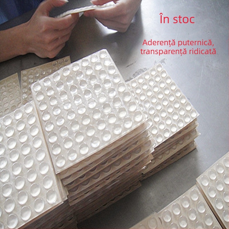 Pere transparente din silicon pentru dulapuri și mobilier — antișoc, silențioase, antiderapante, din cauciuc PVC