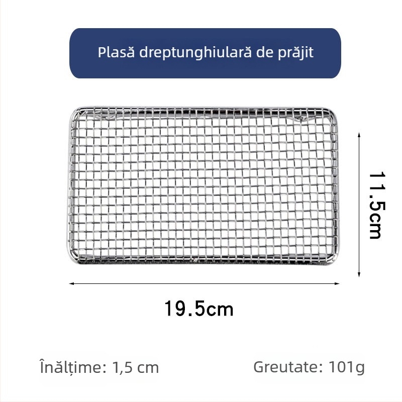 Grill din oțel inoxidabil 304 cu plasă pentru tempura și cotlet de porc