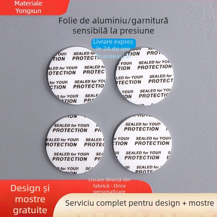 Garnitură circulară autoadezivă, universală, etanșare prin presiune, din PE cu spumă PS – garnitură pentru capacul sticlei