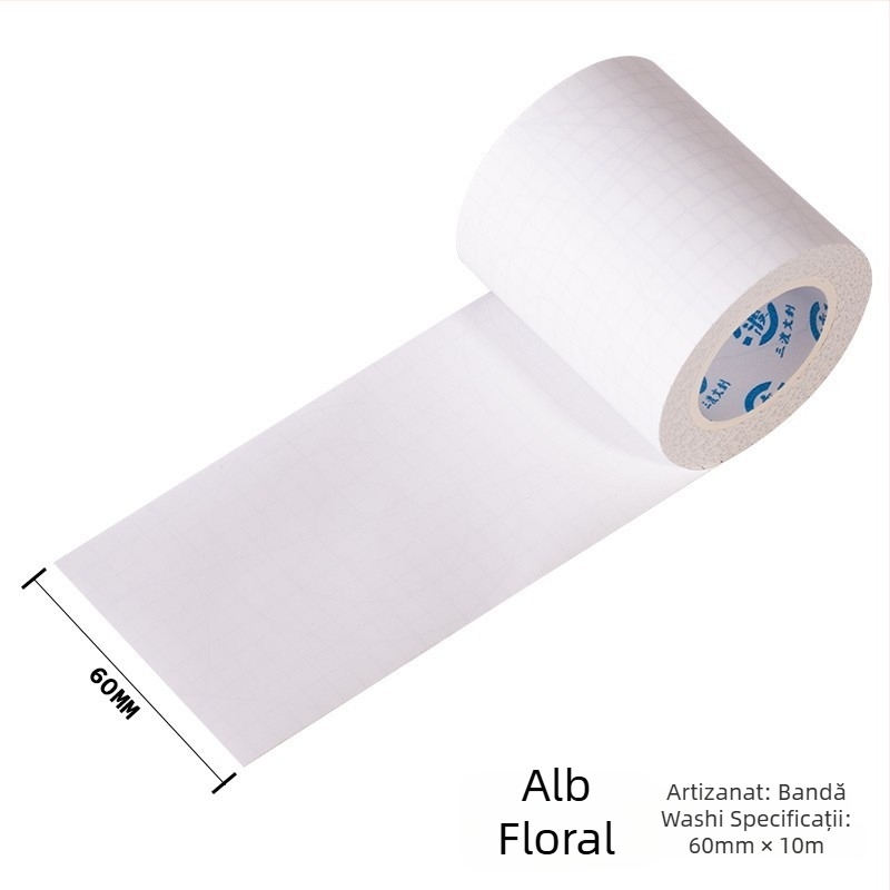 Bandă Washi pentru jurnal și bază de hârtie pentru planner – decorare DIY, fundal negru-alb cu autocolante