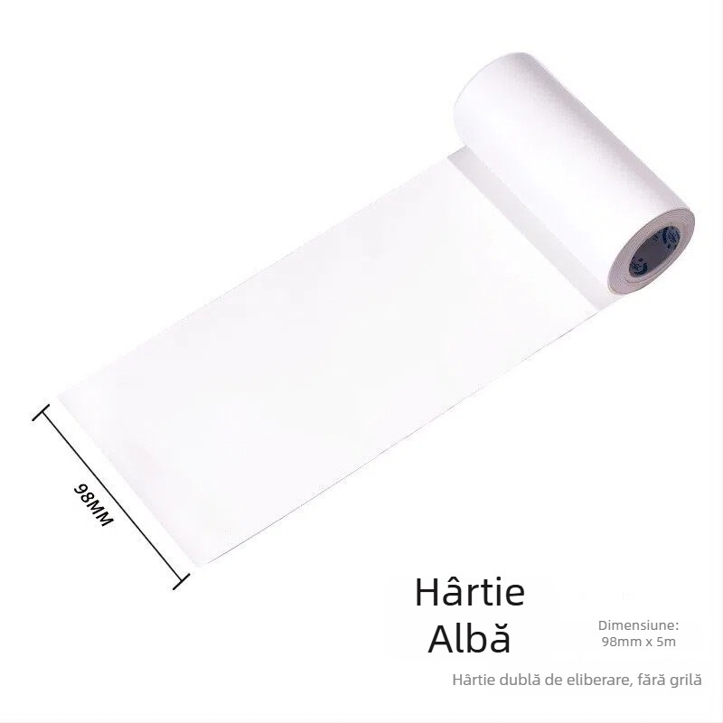 Bandă Washi pentru jurnal și bază de hârtie pentru planner – decorare DIY, fundal negru-alb cu autocolante