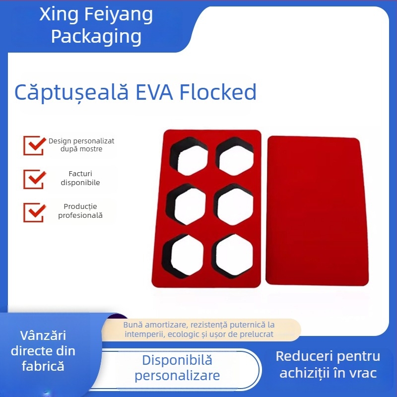 Inserție interioară din spumă EVA cu finisaj flock pentru cutii cadou