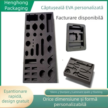 Înveliș din spumă EVA cu compartimente încorporate, cutie cadou EVA integrată, ambalare pentru trusă de unelte, rezistent la șocuri și impermeabil.