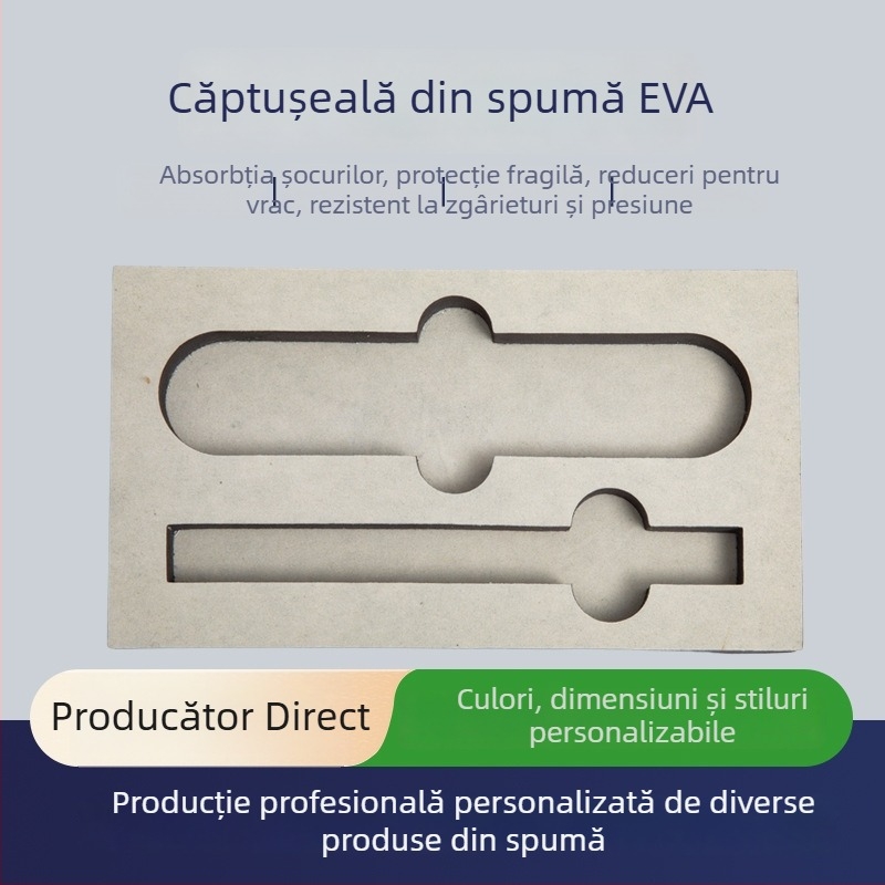 Husă interioară EVA anti-static pentru cutie de unelte de gravură, protecție la incendiu, tavă interioară gri, dintr-o singură piesă