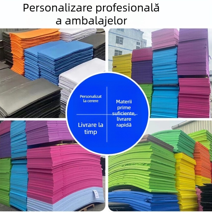 Îmbinare EVA monobloc cu ștanțare canelată și gravură, personalizabil, strat de spumă în rolă pentru protecție împotriva impactului