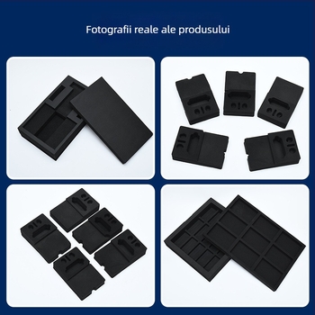 Tavă interioară din spumă EVA antistatice, cu design integrat pentru căști over-ear într-o cutie cadou, spumă EVA albă