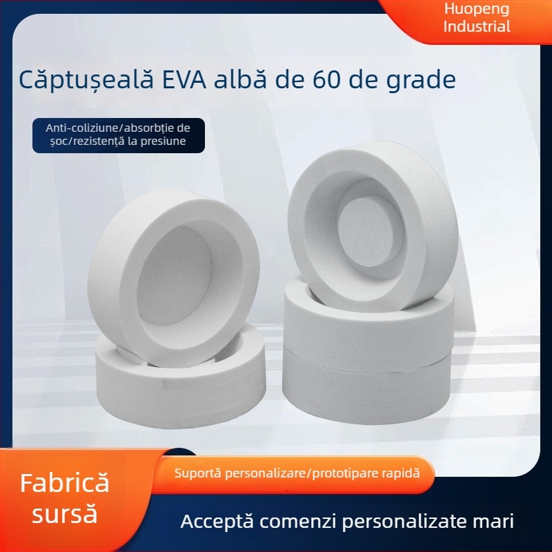 Tavă interioară din spumă EVA antistatice, cu design integrat pentru căști over-ear într-o cutie cadou, spumă EVA albă