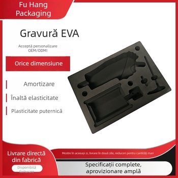 Gravata căptușeală EVA, prelucrare personalizată și modelare din spumă, spumă EVA neagră, ambalaj cu formă neregulată, căptușeală amortizantă
