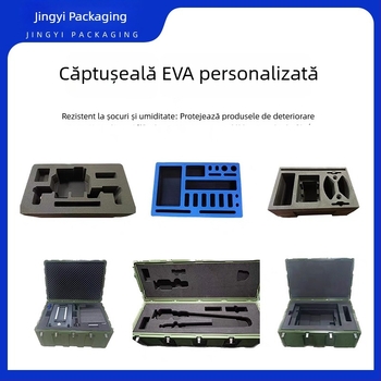 EVA spumă pentru interior, protecție la șocuri de înaltă densitate și caneluri tăiate cu precizie pentru ambalarea produselor electronice