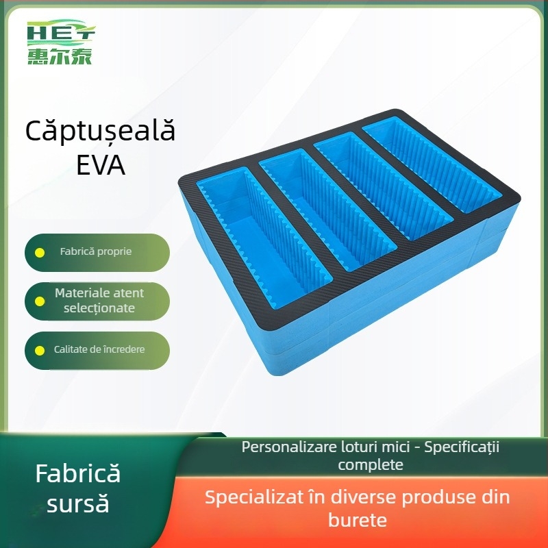 Căptușeală din spumă EVA pentru cutii de unelte, cu strat interior amortizant și fibră de carbon