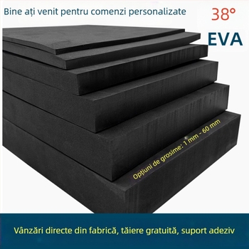 Placă din spumă EVA negru-alb cu suport interior pentru protecție la șocuri și amortizare; material de ambalare ecologic, spumă de înaltă densitate