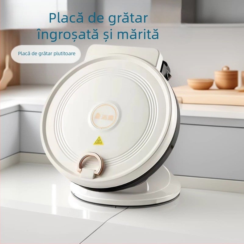 Placă electrică pentru clătite și grătar, încălzire bidirecțională, aparat multifuncțional pentru clătite, tigaie adâncă și mare