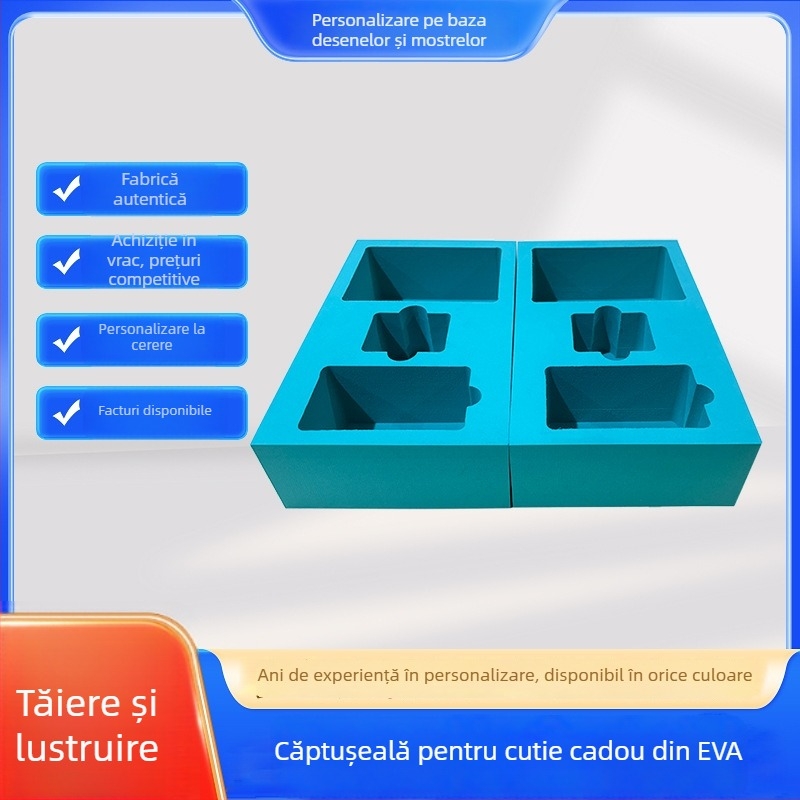 Căptușeală din spumă EVA personalizată și tavă interioară pentru cutie de ambalaj cu protecție la șocuri — design monobloc, gravură