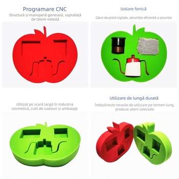 Insert din burete pentru interiorul cutiilor cadou, rezistent la foc și antișoc