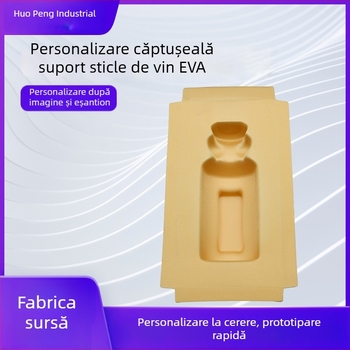 Înveliș EVA personalizat pentru tavă de vin, tampon amortizor, tavă interioară pentru vin, presare la cald și la rece, gravură și modelare, material EVA de ambalare