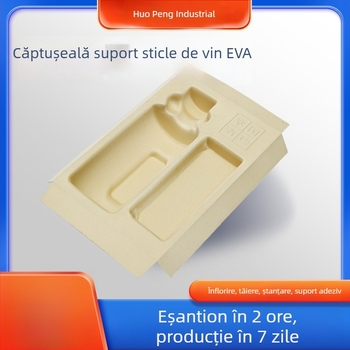 Înveliș EVA personalizat pentru tavă de vin, tampon amortizor, tavă interioară pentru vin, presare la cald și la rece, gravură și modelare, material EVA de ambalare