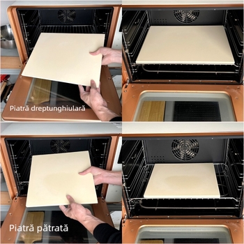 Piatra de copt cordierit pentru cuptor – placă de coacere la temperaturi înalte pentru pâine, baghetă și pizza