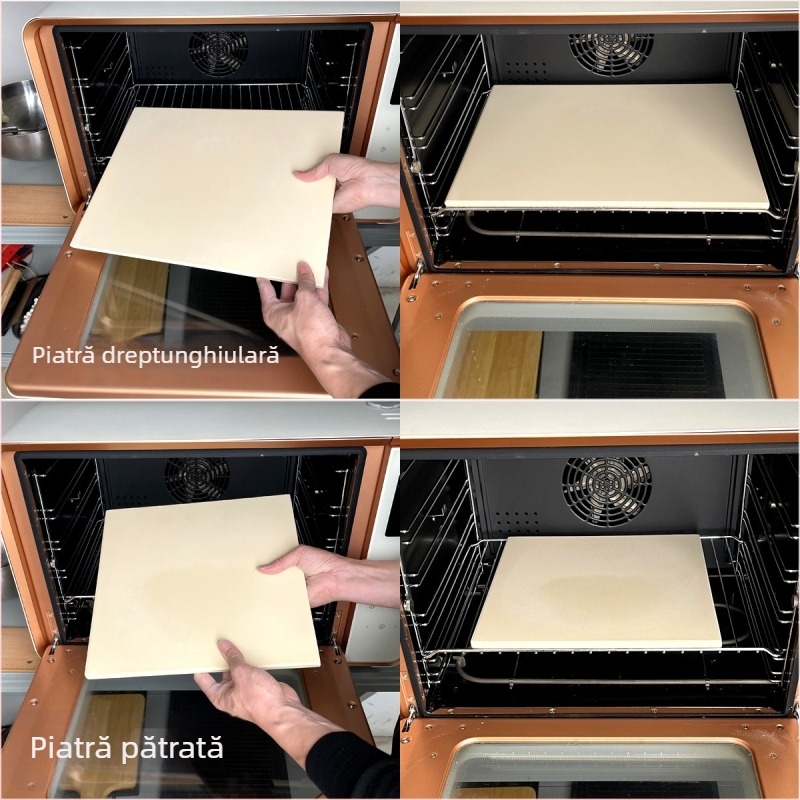 Piatra de copt cordierit pentru cuptor – placă de coacere la temperaturi înalte pentru pâine, baghetă și pizza