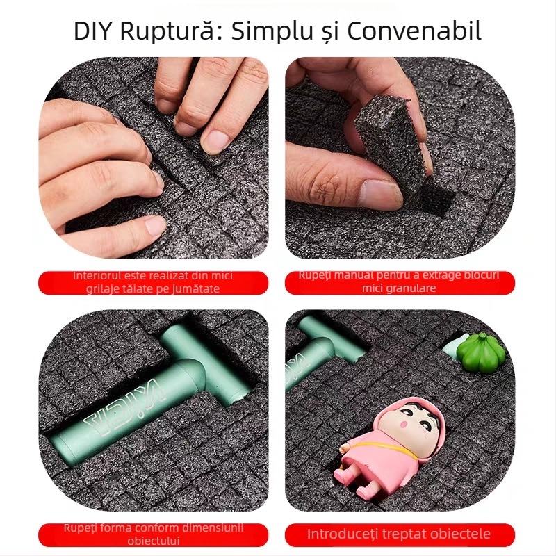 Îmbrăcăminte din bumbac perlă pentru camera dronelor — pernă de spumă, grilă perforabilă pentru forme personalizate