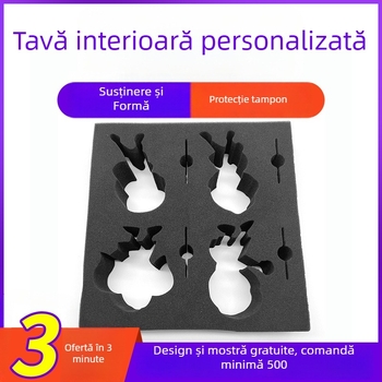Spumă din pearl cotton pentru tavă interioară de ambalare pentru cosmetică și bijuterii, protecție la șocuri, personalizabilă